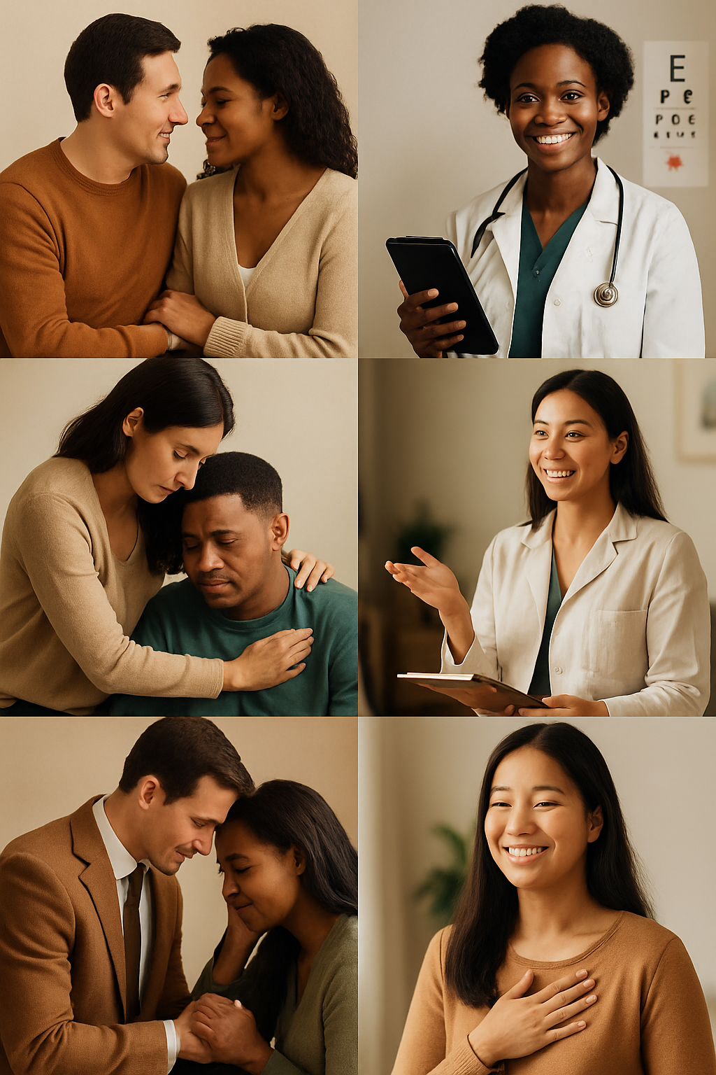 Persone e professionisti della salute che rappresentano cura, empatia e welfare etico nel progetto Tessitori di Idee collegato alla - Società Generale Mutuo Soccorso e Welfare Etico Elysium